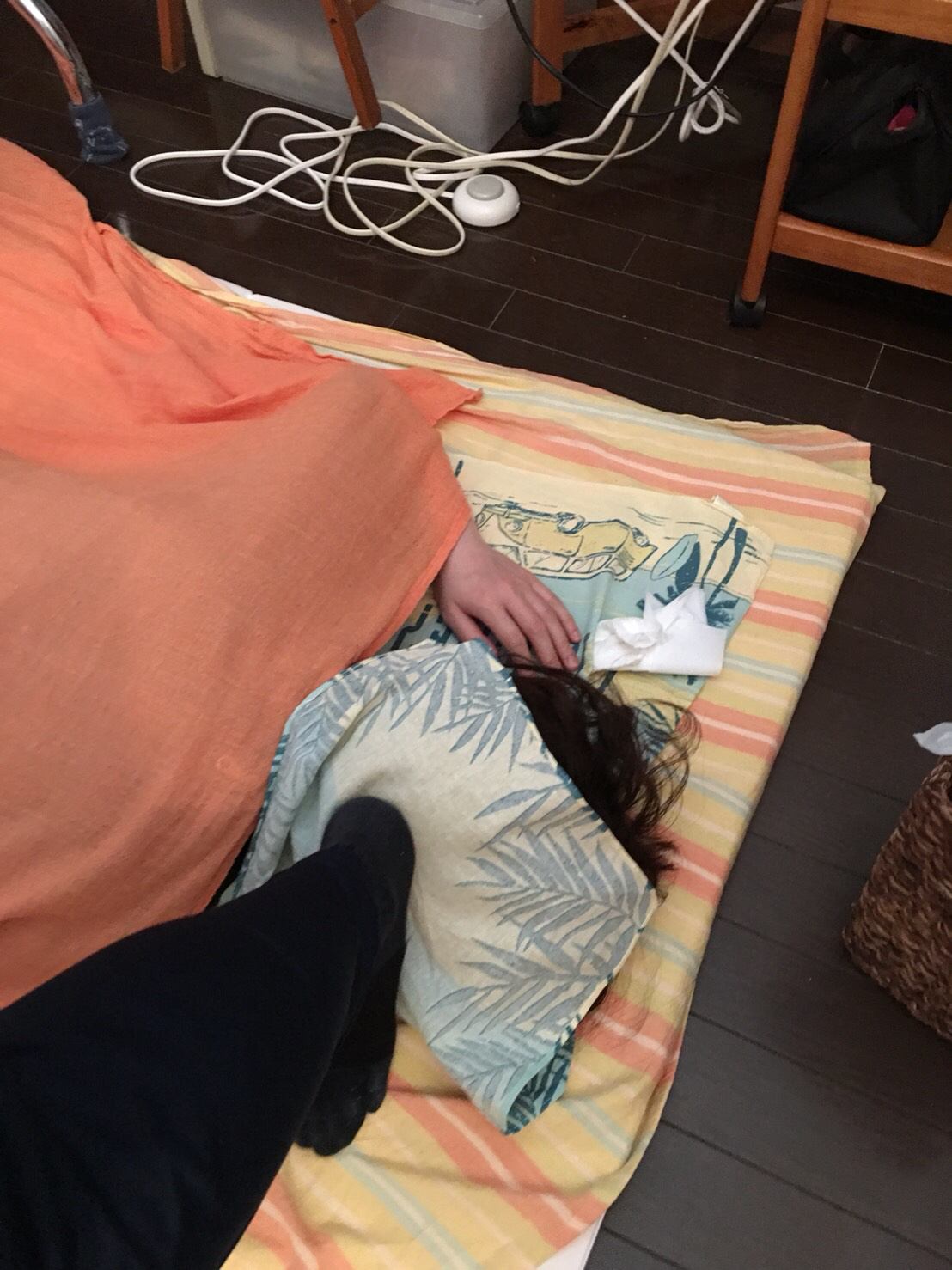 足圧反射法ふみっとによる首と肩まわりの施術