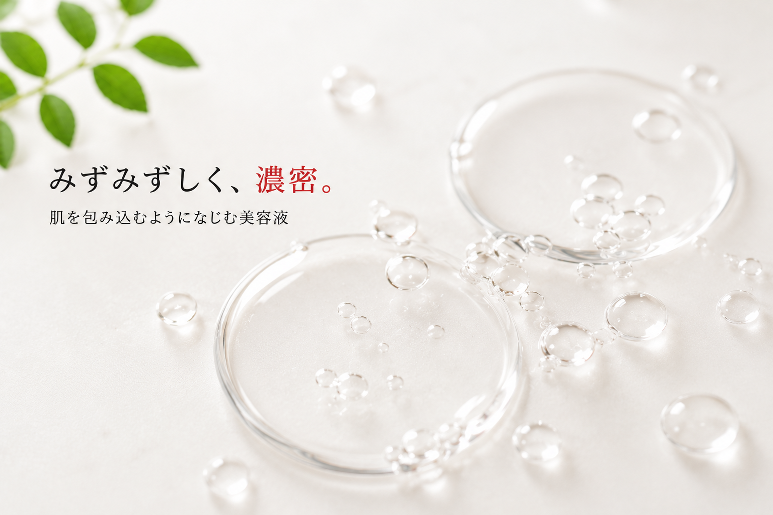 パックエッセンスを手のひらへ取り保湿の仕上げになじませる方法